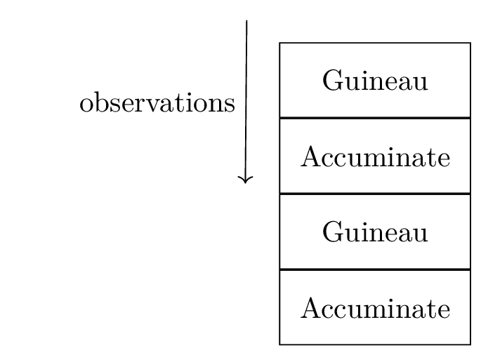 Output array, example